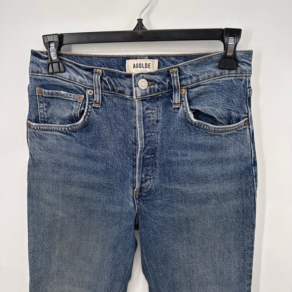 AGOLDE Riley High Rise Straight Crop Denim Jeans // 27 - Picture 4 of 12
